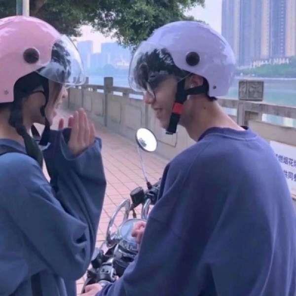 唯美复古的小清新情侣微信真人头像大全图片