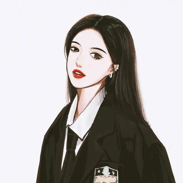 帅气好看的美女帅哥明星手绘漫画头像图片