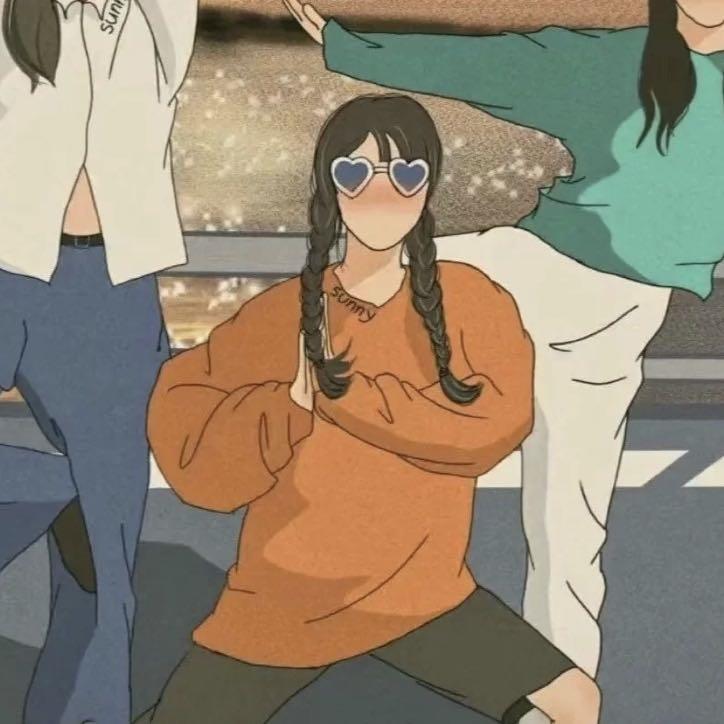 闺蜜三人行，必有一个是我可爱头像图片