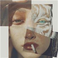 颓废个性的女生抽烟感性伤感头像