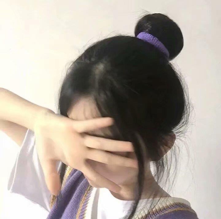 紫色系女头 ins风头像图片