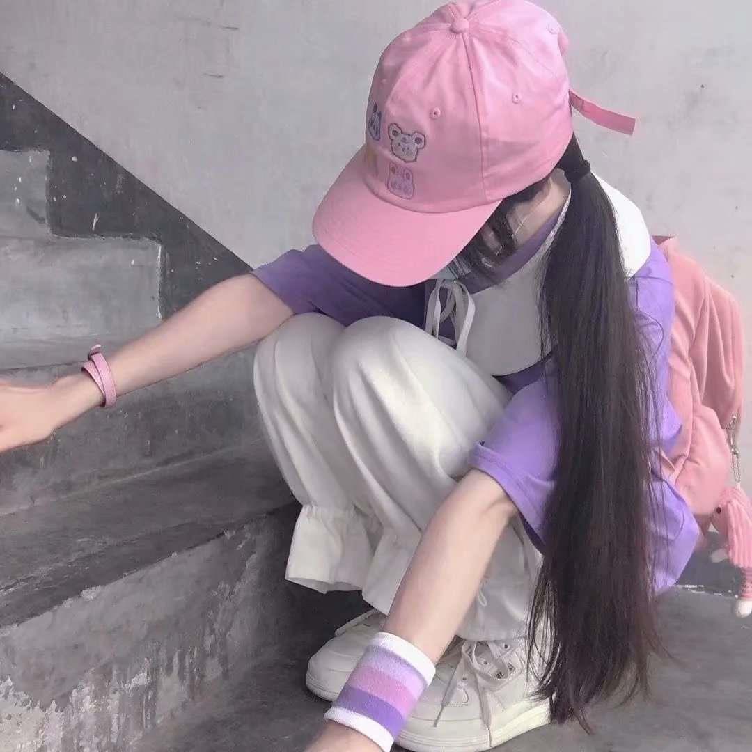 紫色系女头 ins风头像图片