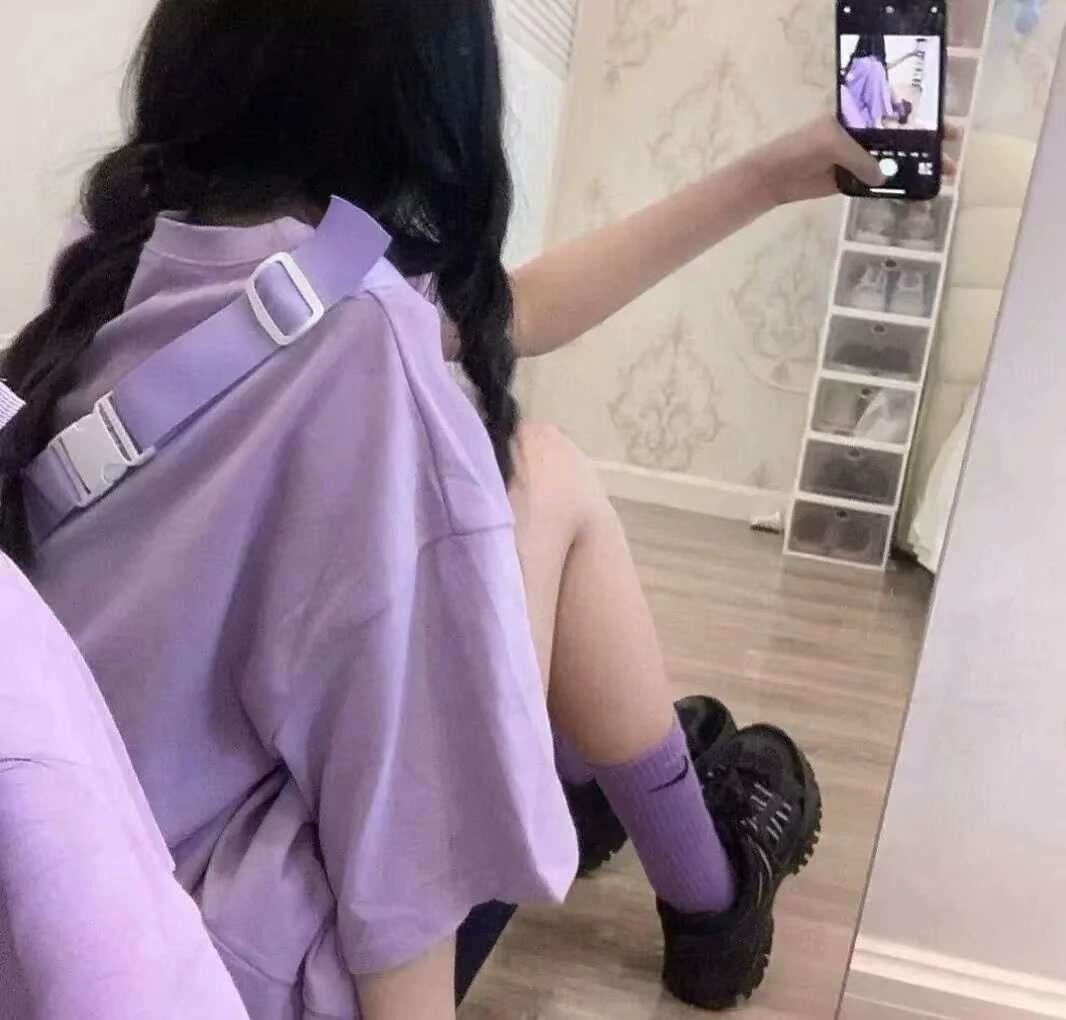 紫色系女头 ins风头像图片