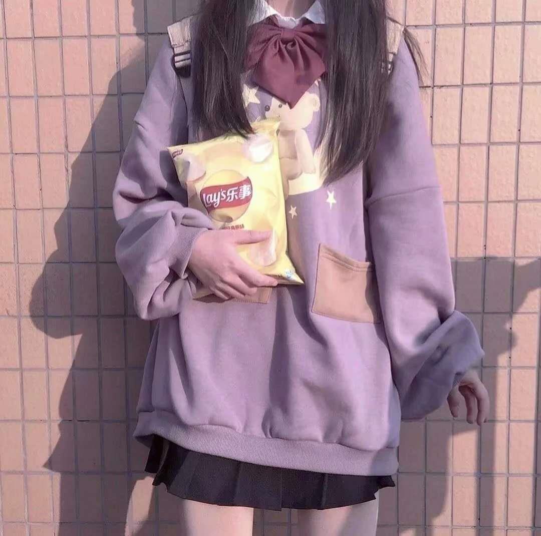 紫色系女头 ins风头像图片