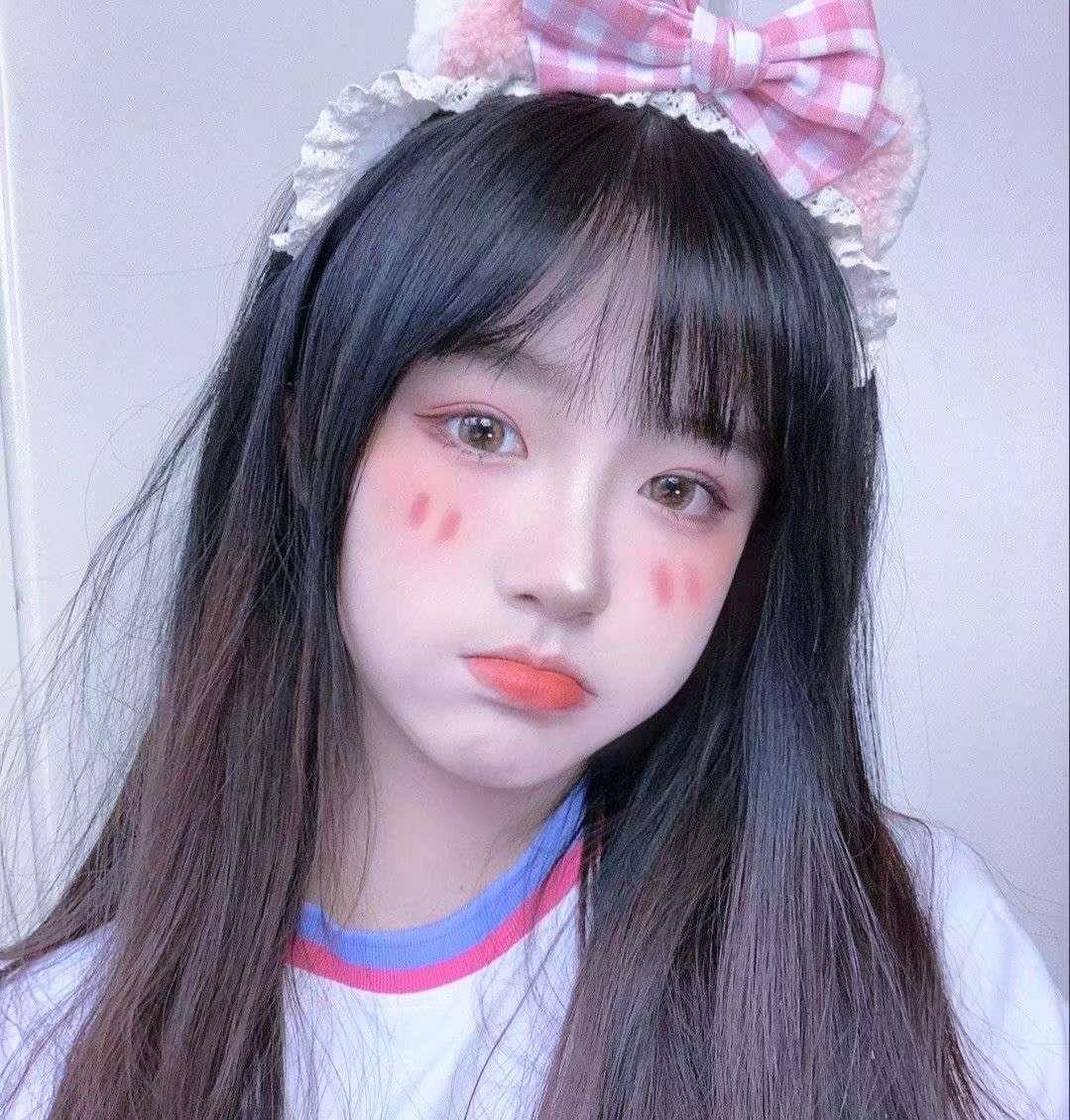 网络可爱少女真人头像图片