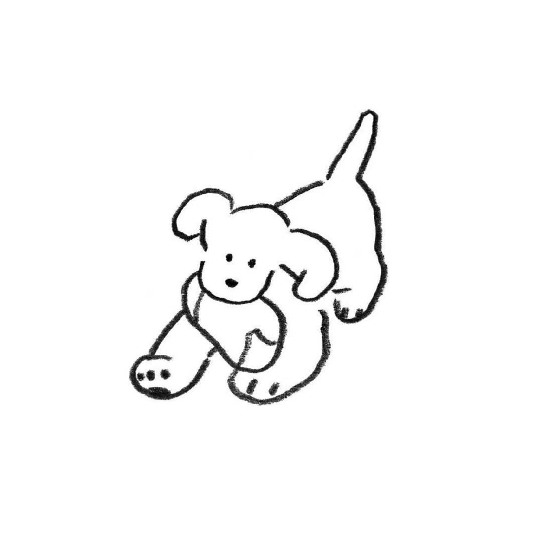 狗组图 简笔画头像图片