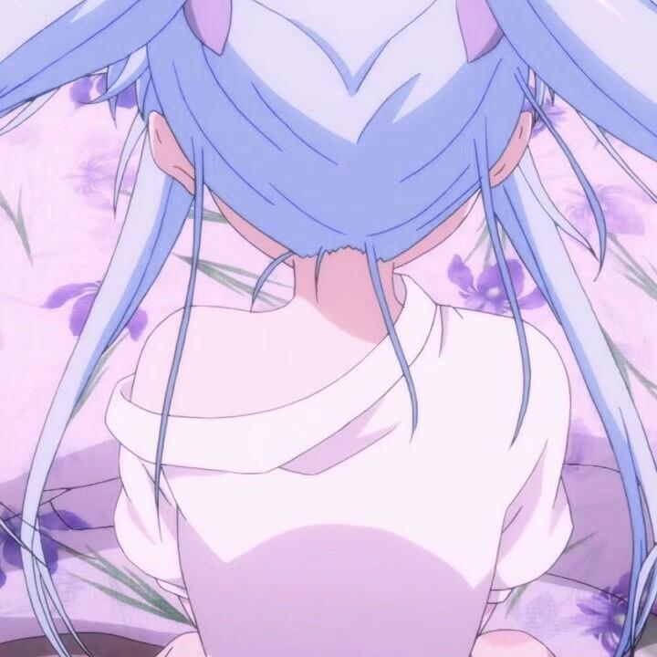 动漫女头/蓝色系 。头像图片