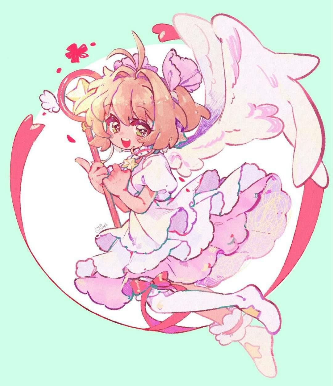 美少女 魔卡少女樱手绘头像图片