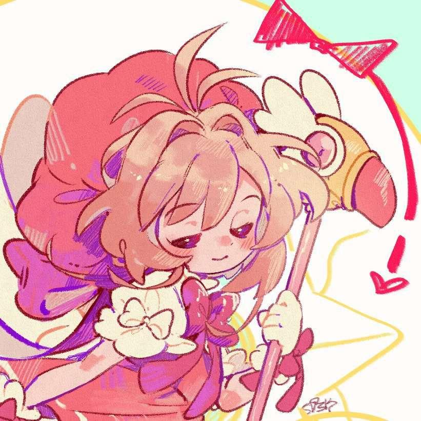 美少女 魔卡少女樱手绘头像图片
