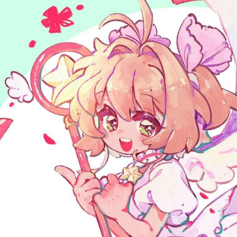 美少女 魔卡少女樱手绘头像图片