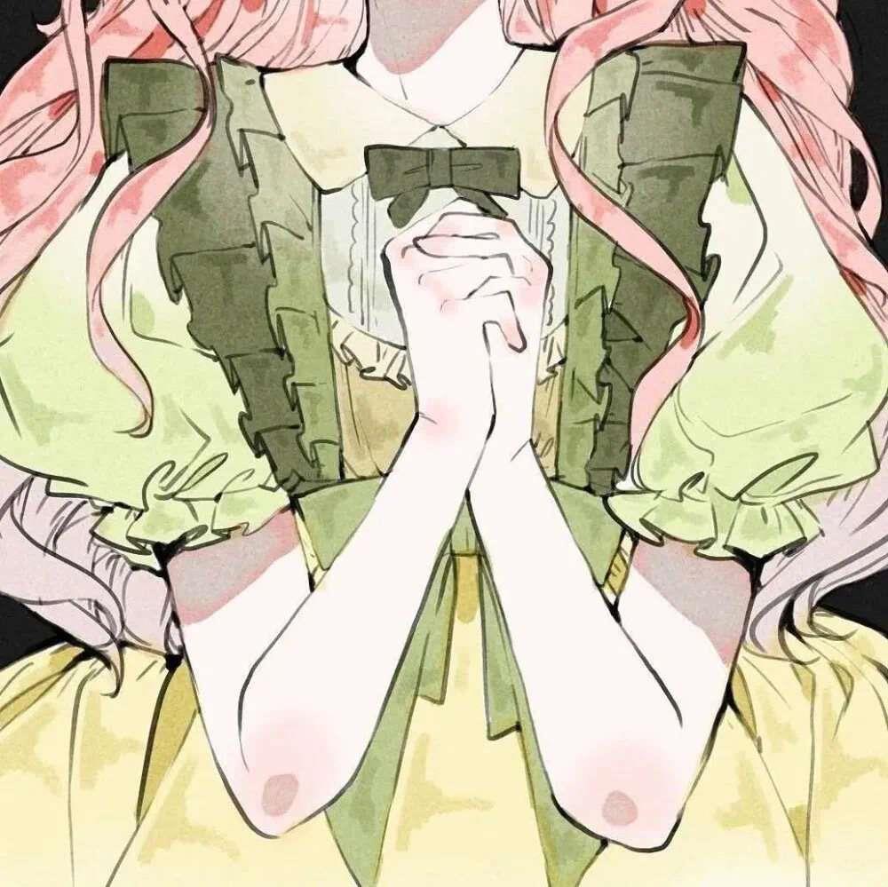 苏瓷:唯美部位闺蜜动漫女头/少女 图源微博头像图片
