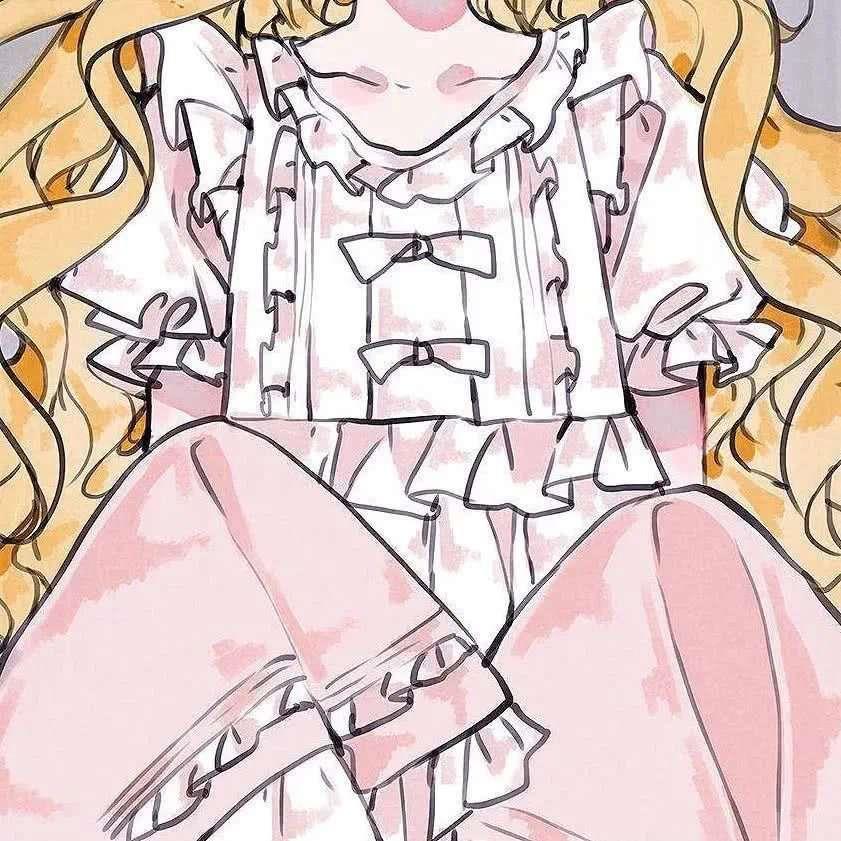 苏瓷:唯美部位闺蜜动漫女头/少女 图源微博头像图片