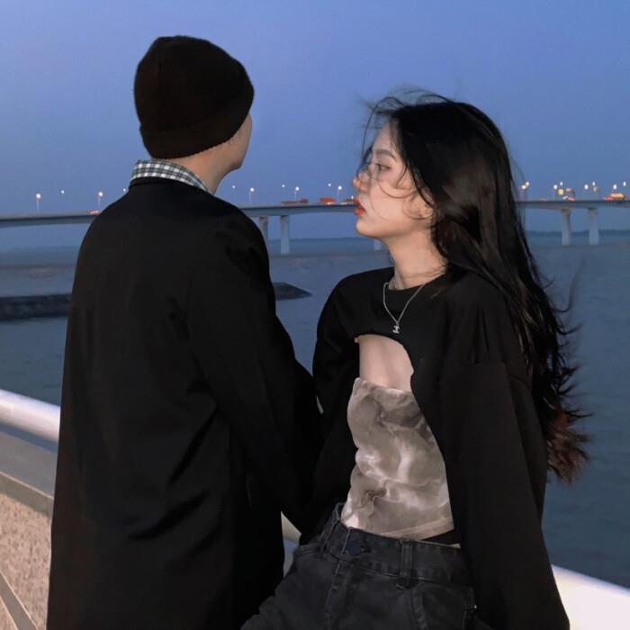 放荡不羁个性情侣真人头像大全