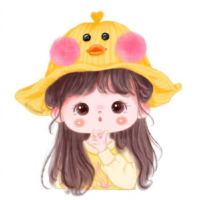 可爱萌娃娃女生卡通头像，超有保护欲