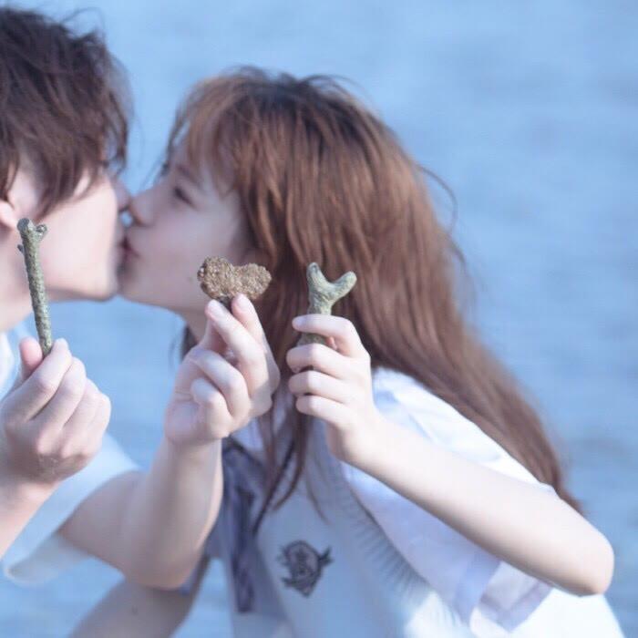 宋知意 ins唯美真人清新恩爱情头一对两张头像图片