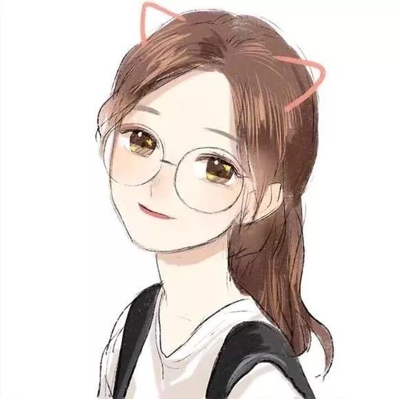 眼里有星星的时尚漫画女生头像图片