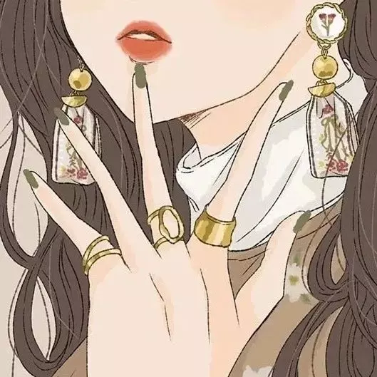 九人团头/唯美/手绘头像图片