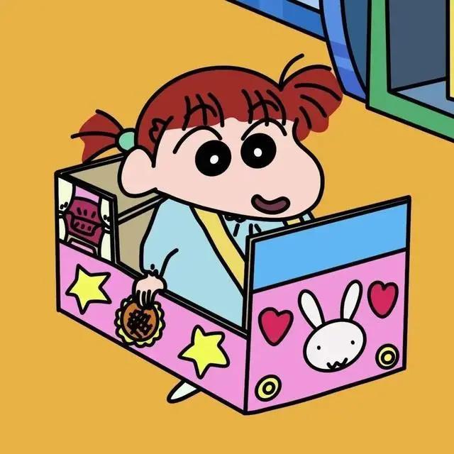 蜡笔小新新之助妮妮卡通情侣头像图片