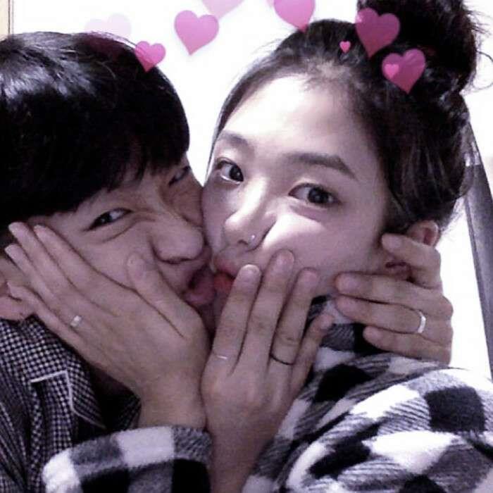 宋知意 ins小众风格真人魅力恩爱情头一对两张头像图片