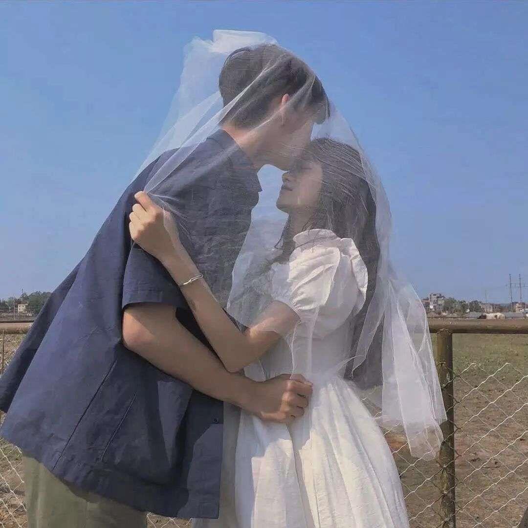 沫兮 温柔干净清新一对两张小众情头头像图片