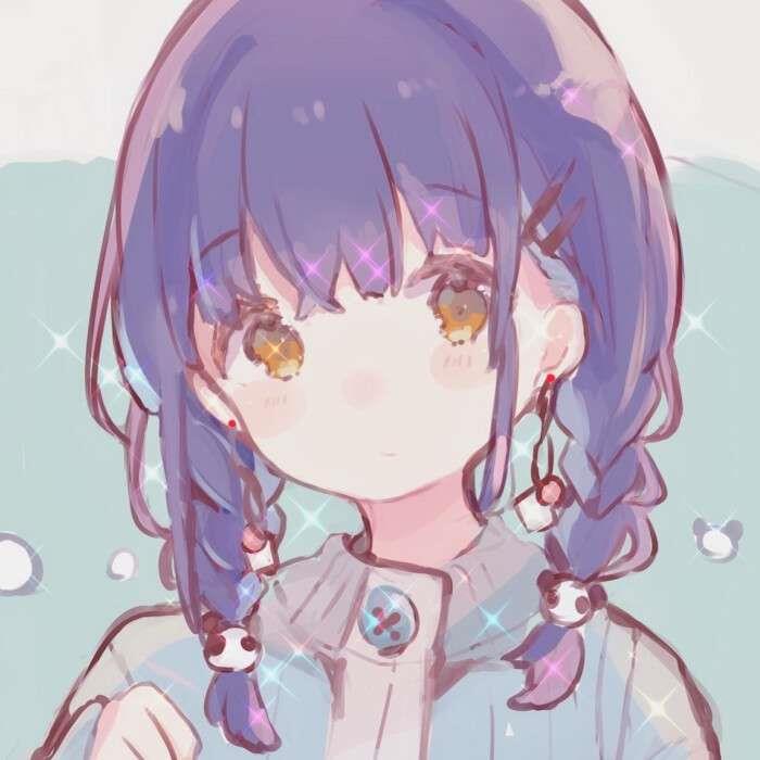 可爱闪亮bulingbuling的动漫女生头像高清图片