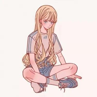 时尚潮流女孩漫画头像图片