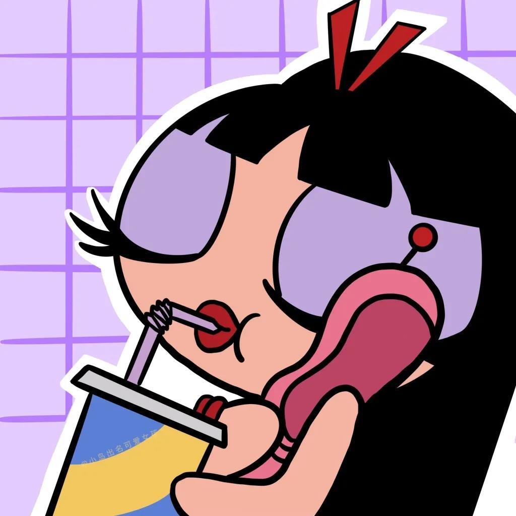 飞天小女警可爱动画头像图片