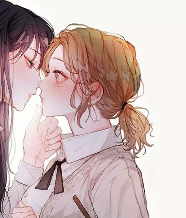 一对两张的可爱动漫闺头/不想社交 但想被无理由的拥抱头像图片