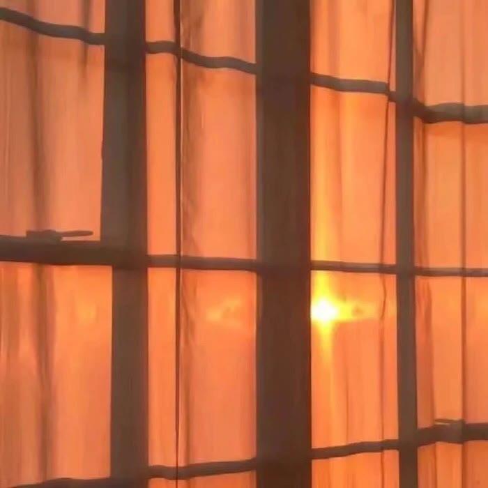 向晚/ins橙色系唯美意境背景头像图片