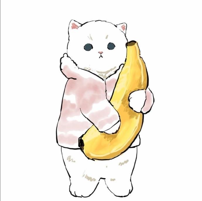 卡通可爱手绘小猫多人头像图片