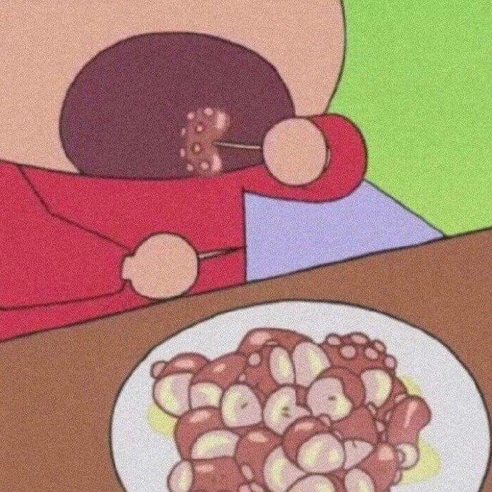 超下饭蜡笔小新吃饭头像