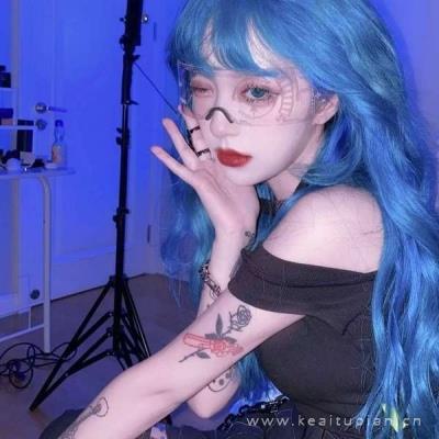 女生丨蓝色系神仙女头头像图片