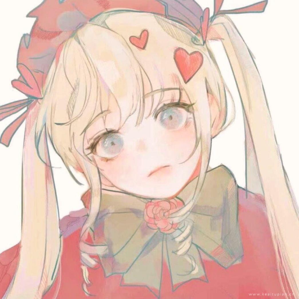 唯美橙色系动漫女头/最后一张凑数用的嘻嘻头像图片