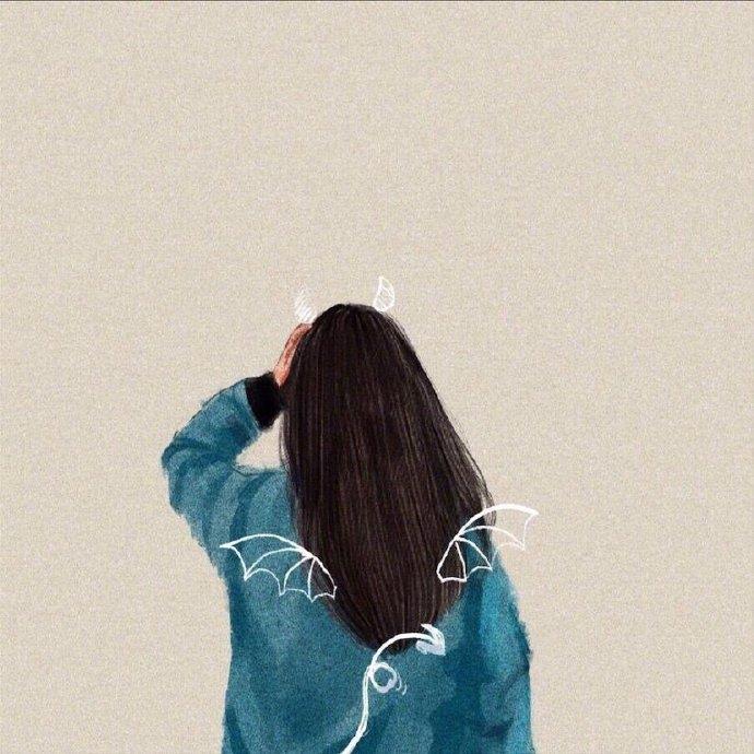 唯美气质高冷女生背影头像大全