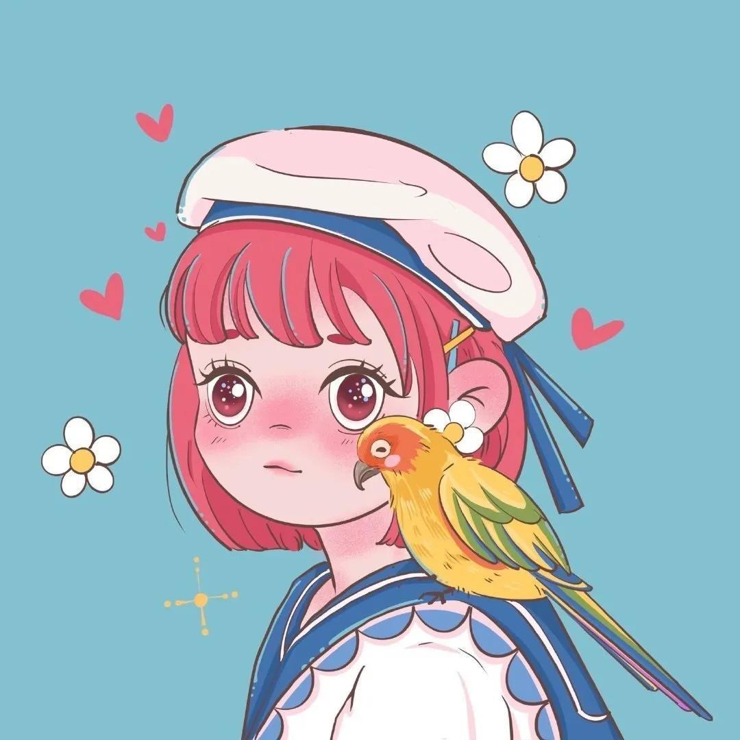 可爱大眼时尚动漫女孩高清头像图片