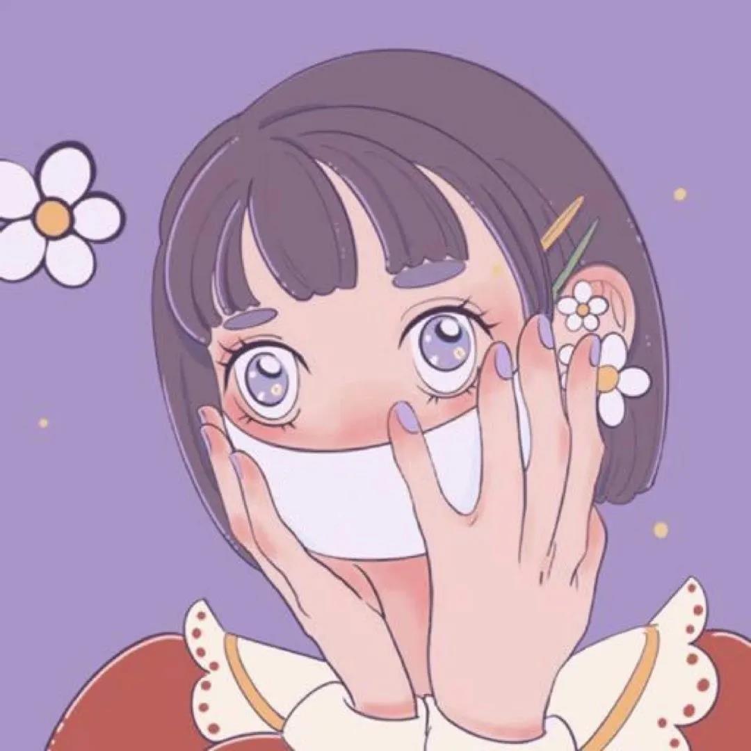 可爱大眼时尚动漫女孩高清头像图片