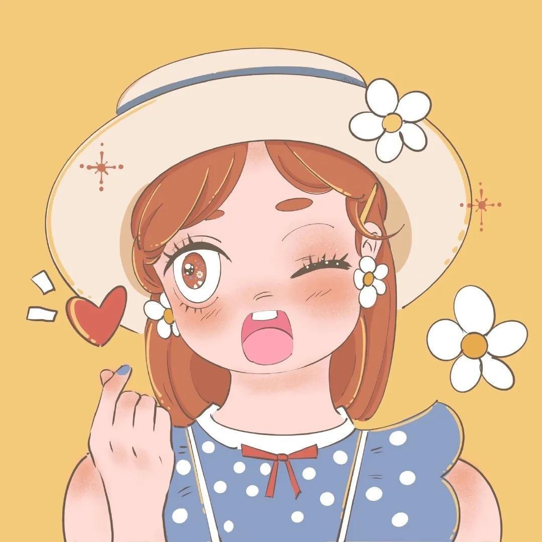 可爱大眼时尚动漫女孩高清头像图片