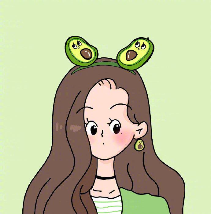 秋冬专属绿色养眼温暖女生头像