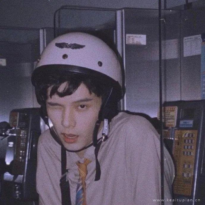 机车头真人头男女混杂头像图片