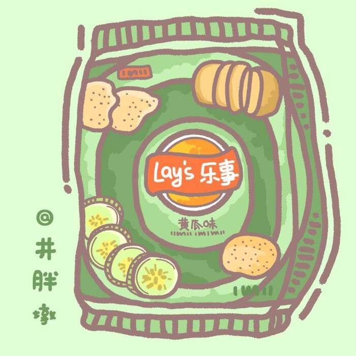 可爱好看的零食包装袋高清头像图片