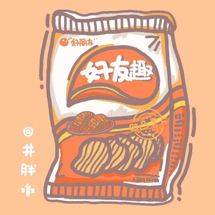 可爱好看的零食包装袋高清头像图片