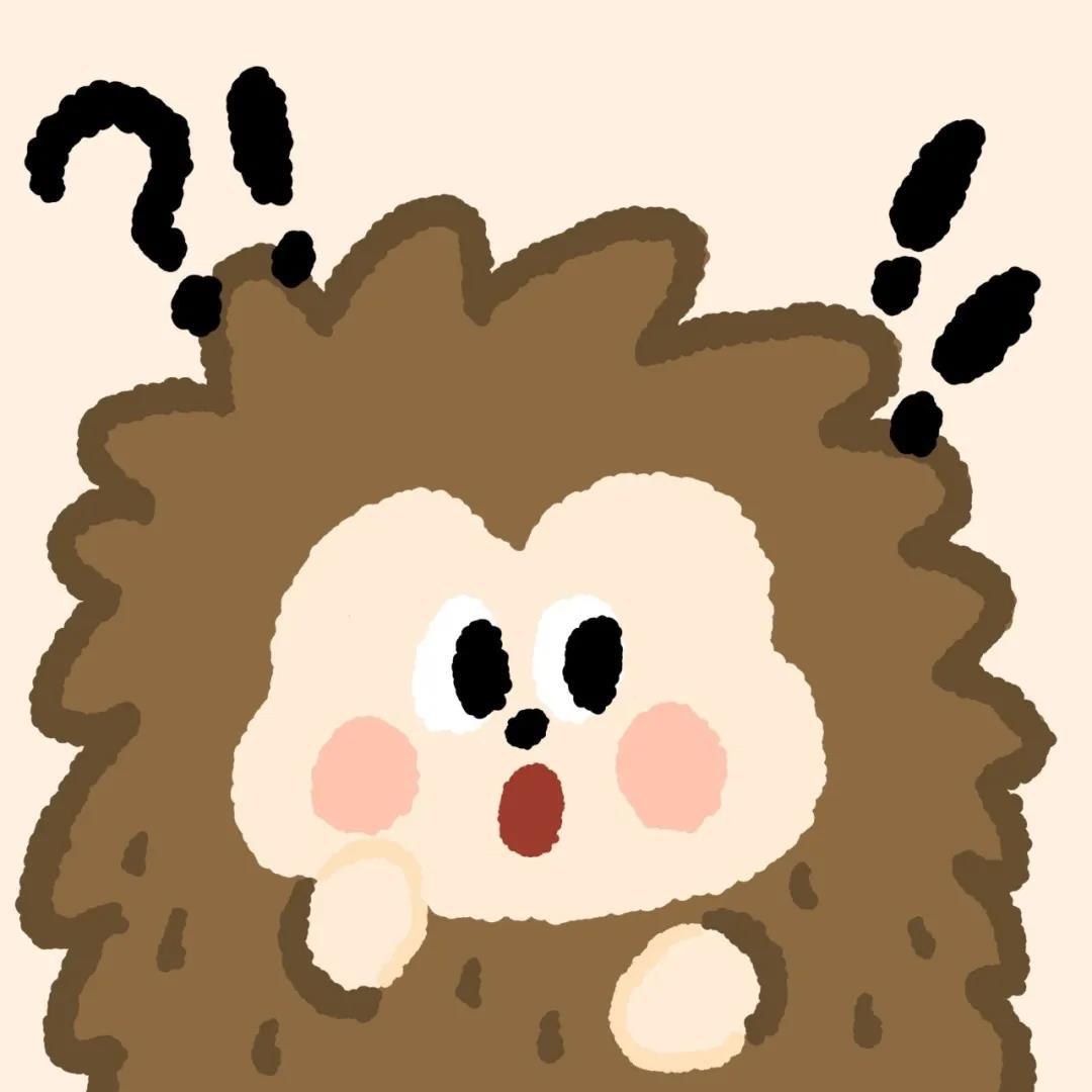 小朋友你是否有很多问号？卡通动物问号头像图片