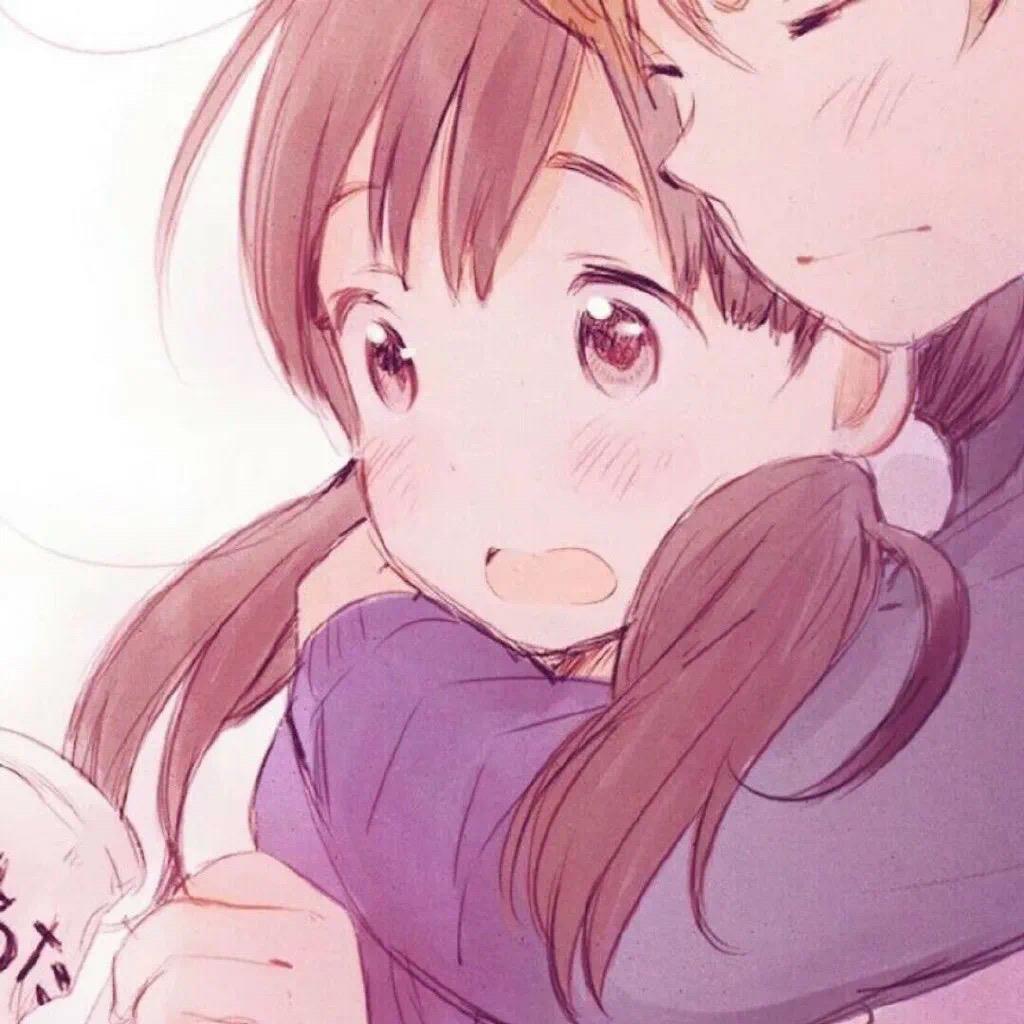 有点甜动漫情侣头像图片