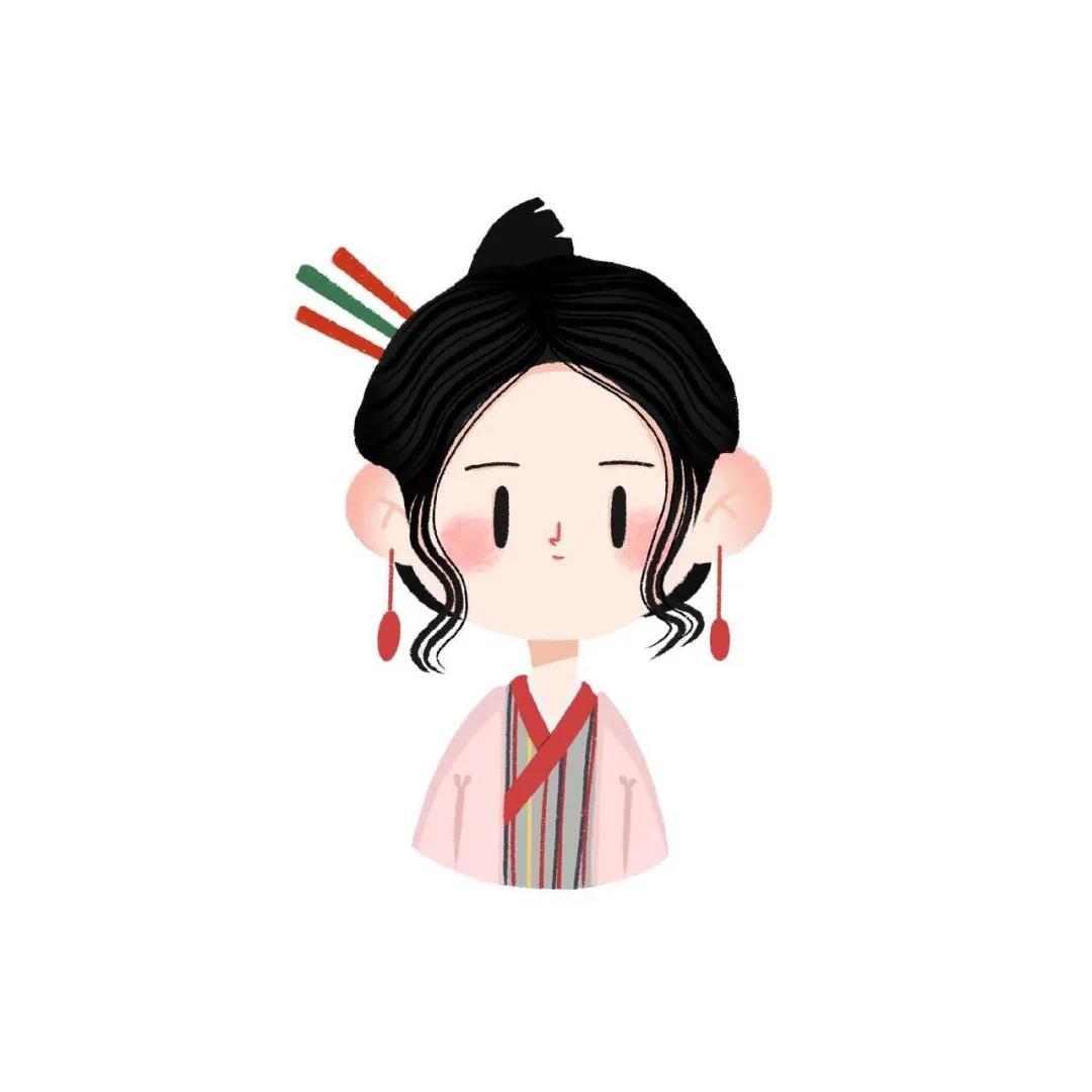 简单可爱的同福客栈角色卡通头像图片