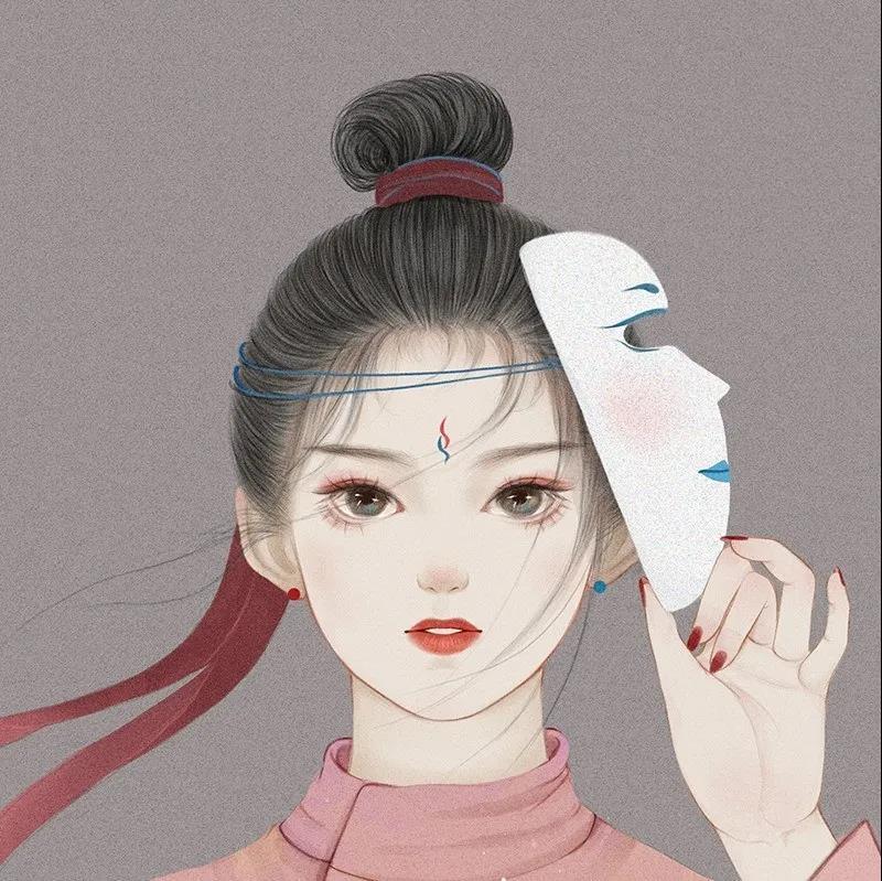 超惊艳的古风美女动漫头像图片