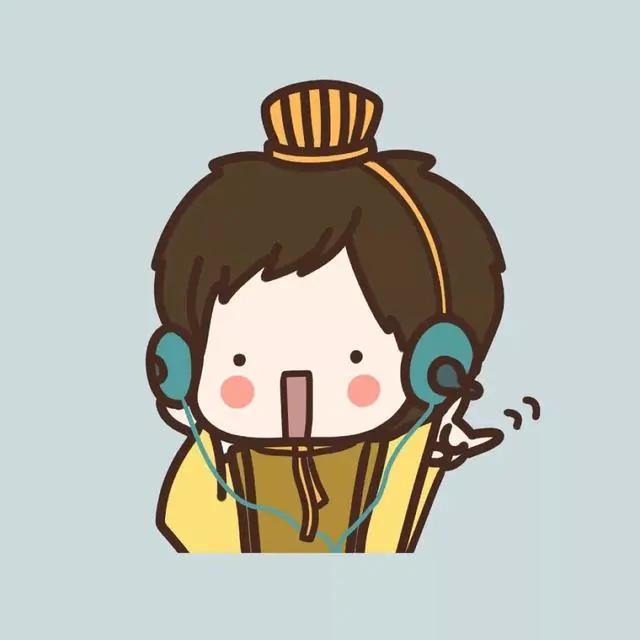 可爱萌萌哒的古风情侣头像图片