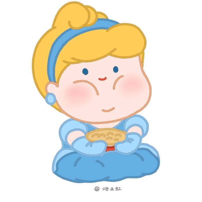 二兽/可爱搞怪迪士尼公主团头头像图片