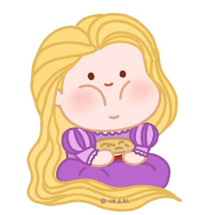 二兽/可爱搞怪迪士尼公主团头头像图片