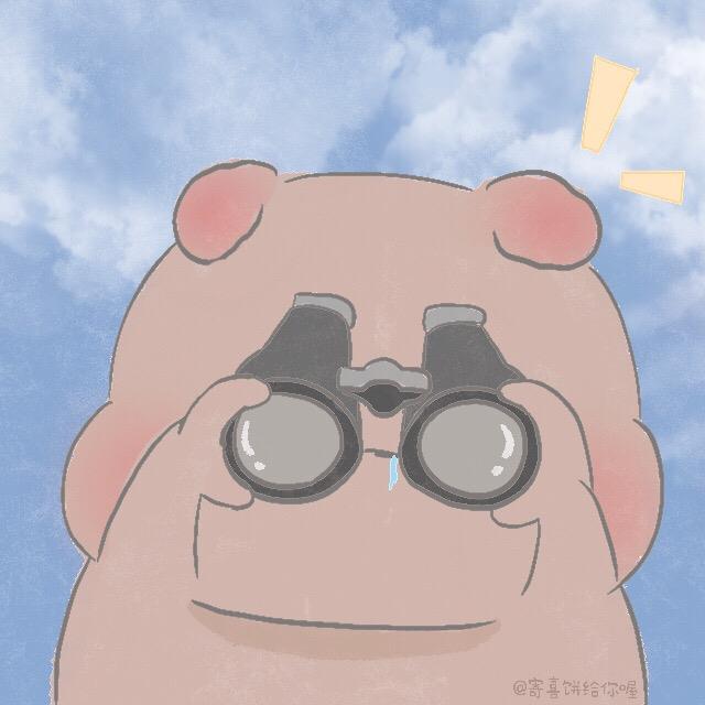 二兽/可爱卡通简笔画甜蜜情侣头像图片