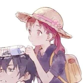 唐崎夜雨 甜甜的二次元情侣头像图片